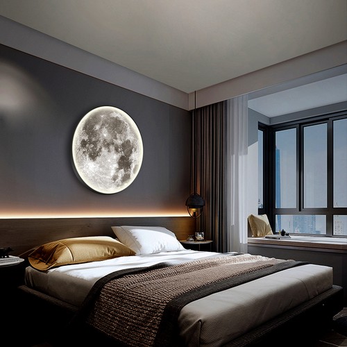 Mond lampe moderne - 80, 3d