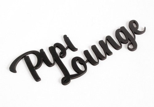 Pipi lounge türschild - 3d,