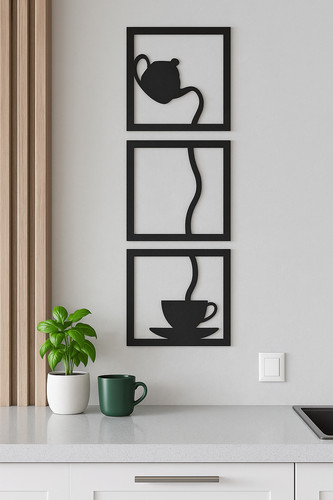 Wandbild küche 3er set - küche,