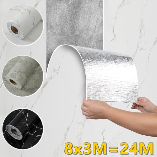 24m weiß marmor tapete - 24m,