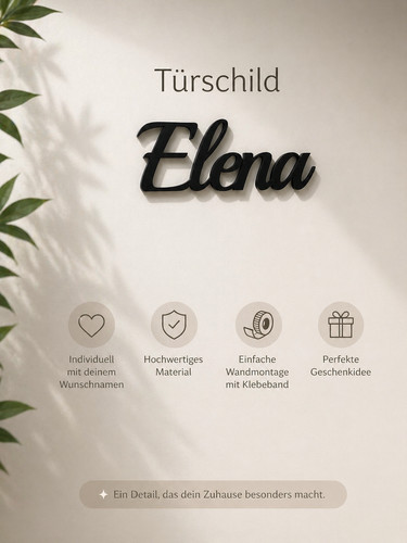 Türschild namensschild - /,