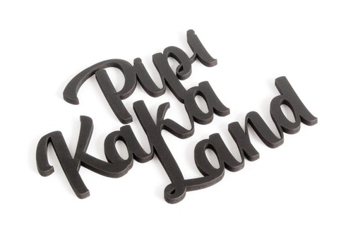 Pipi kaka land türschild - 3d,