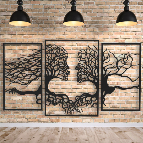 Baum gesichter wanddeko - gesichter,